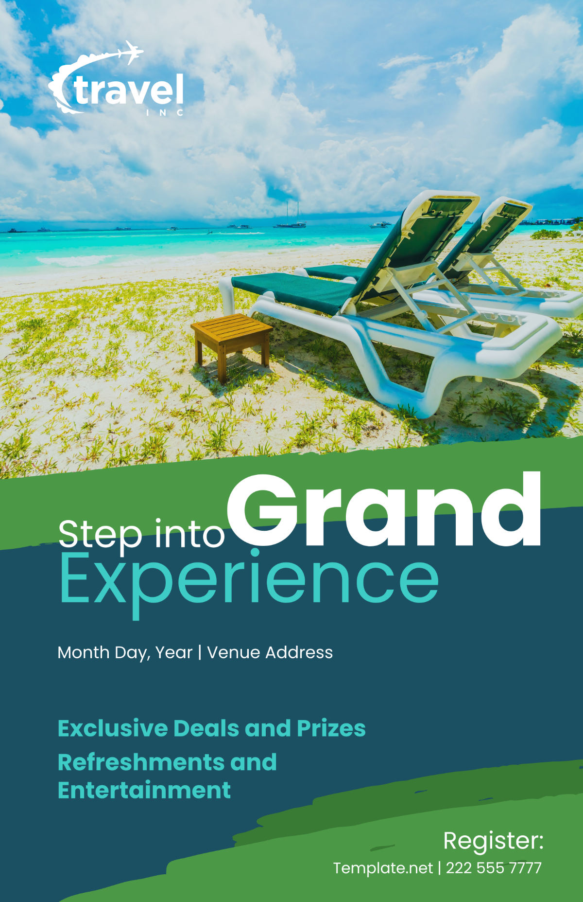 Travel Agency Grand Opening Poster Template
