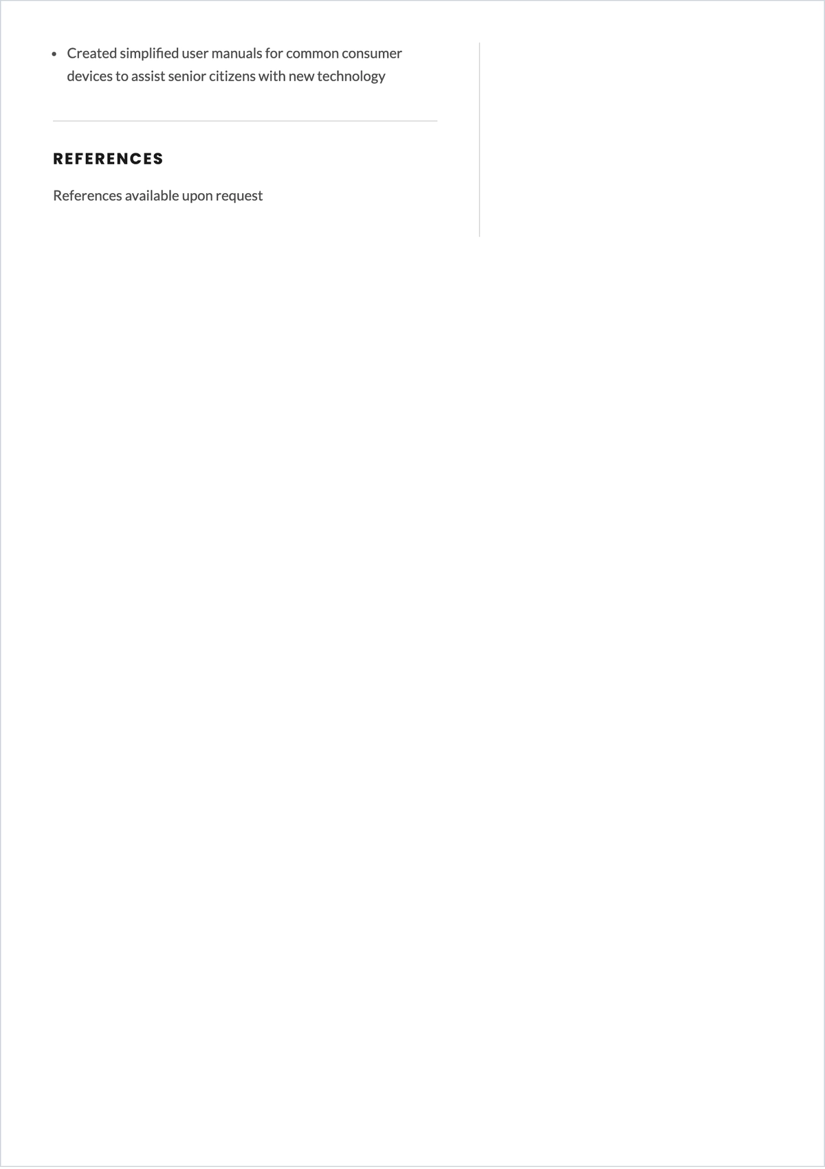 Free First Job ATS CV Template, AI CV Builder