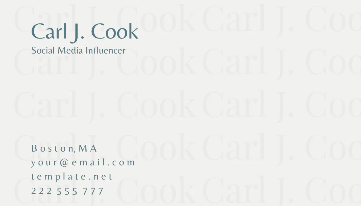 Free Instagram Business Card Template to Edit Online