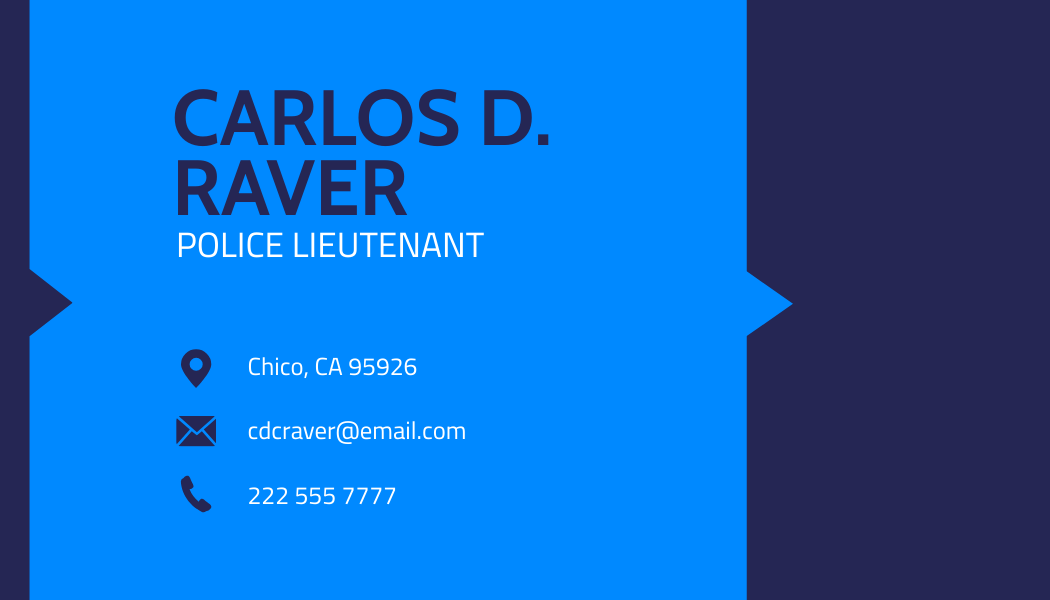 Free Police Officer Business Card Template
