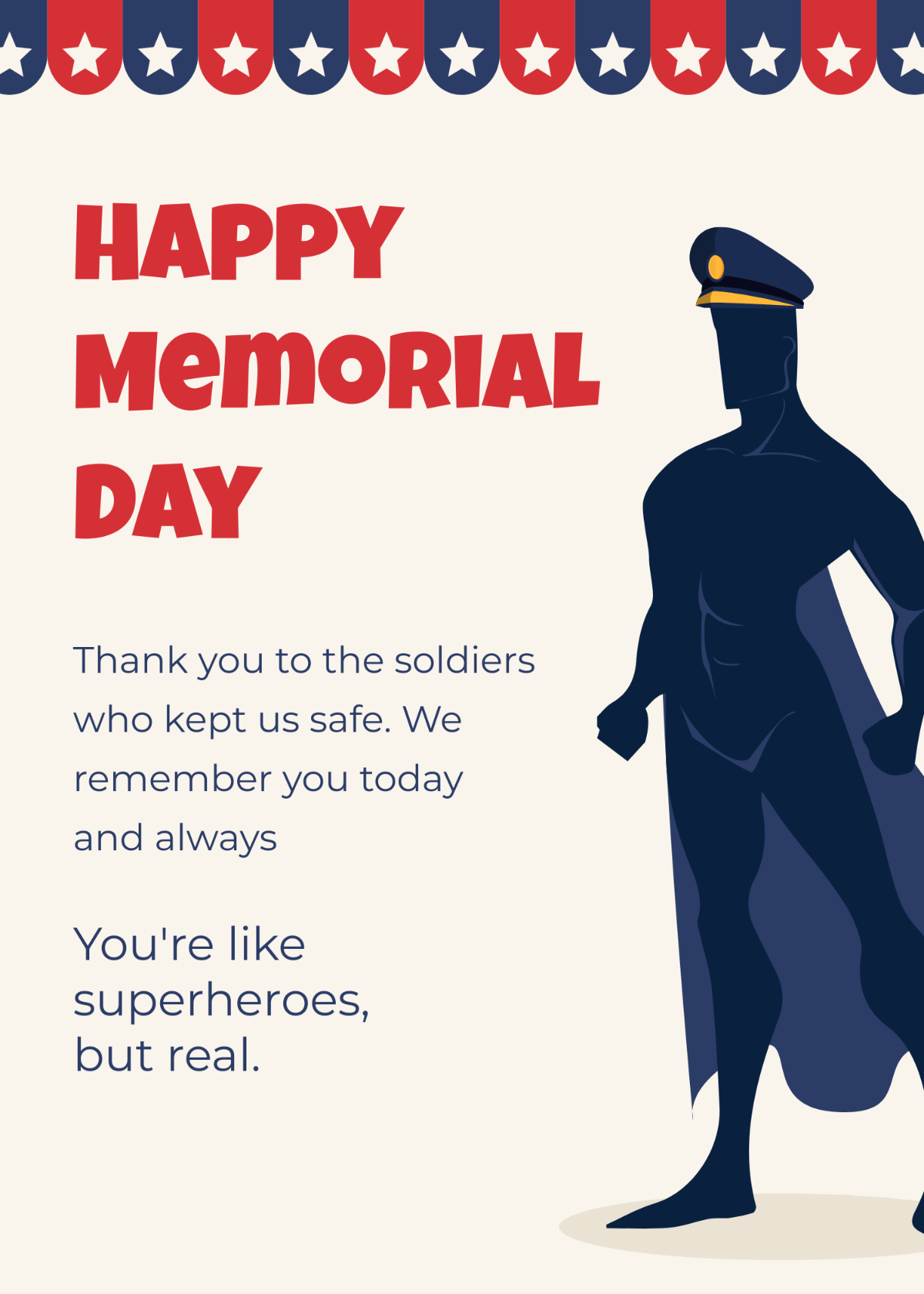 Free Memorial Day Childrens Message Template