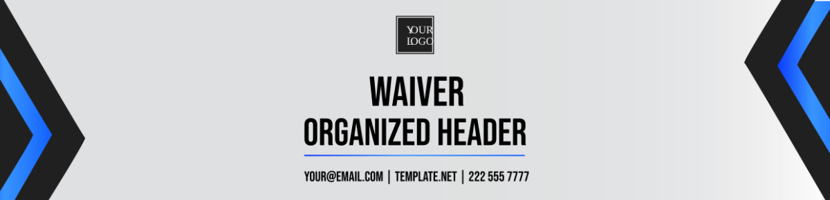 Waiver Organized Header Template