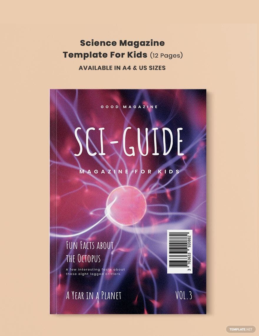 Science Magazine Template for Kids