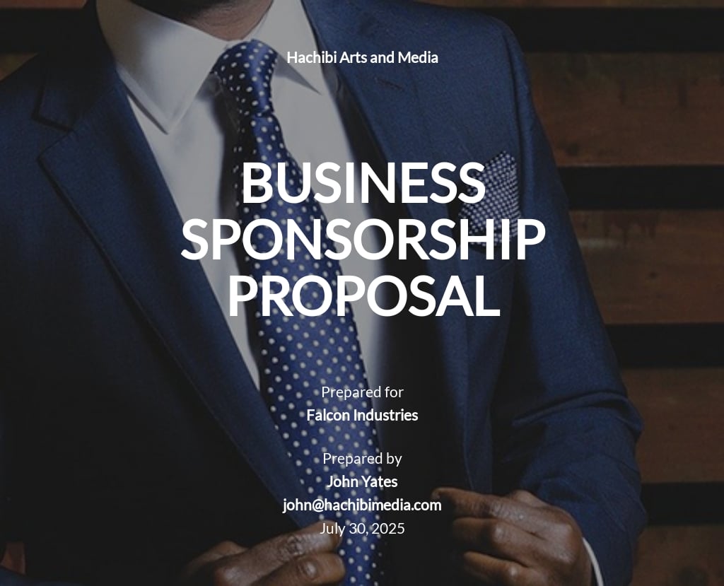 business plan template for sponsorship