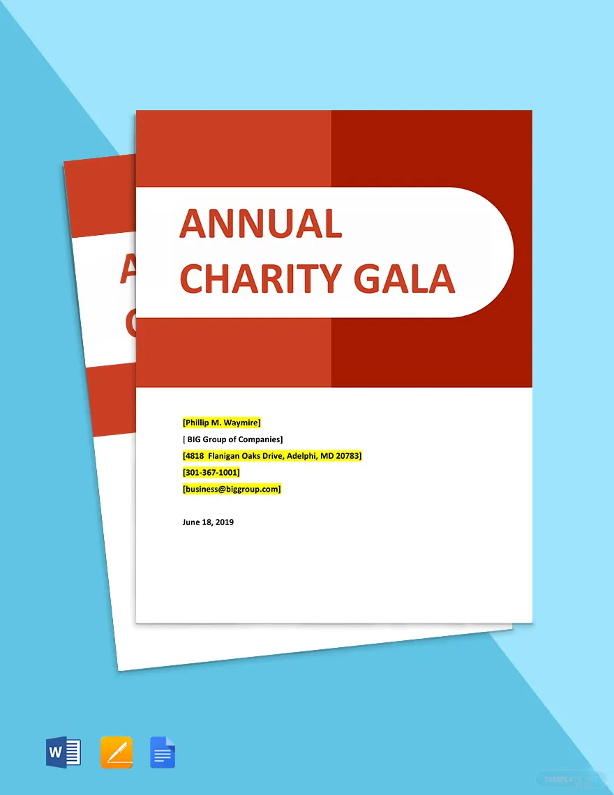 Charity Sponsorship Proposal Template