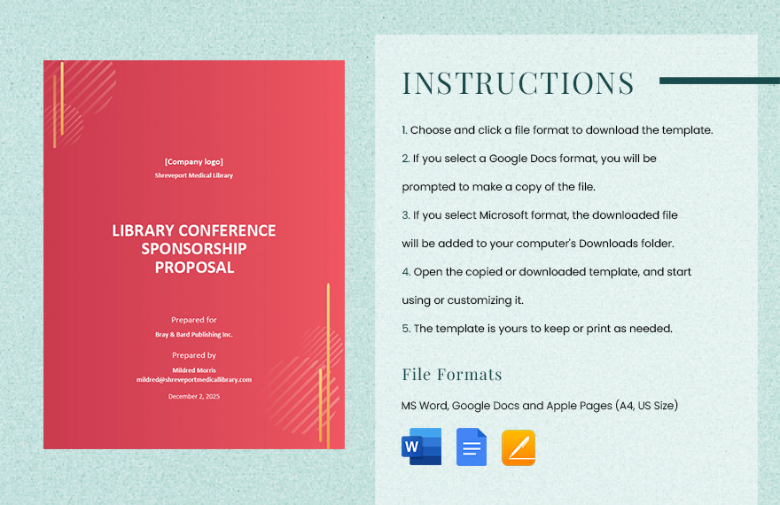 Conference Sponsorship Proposal Template