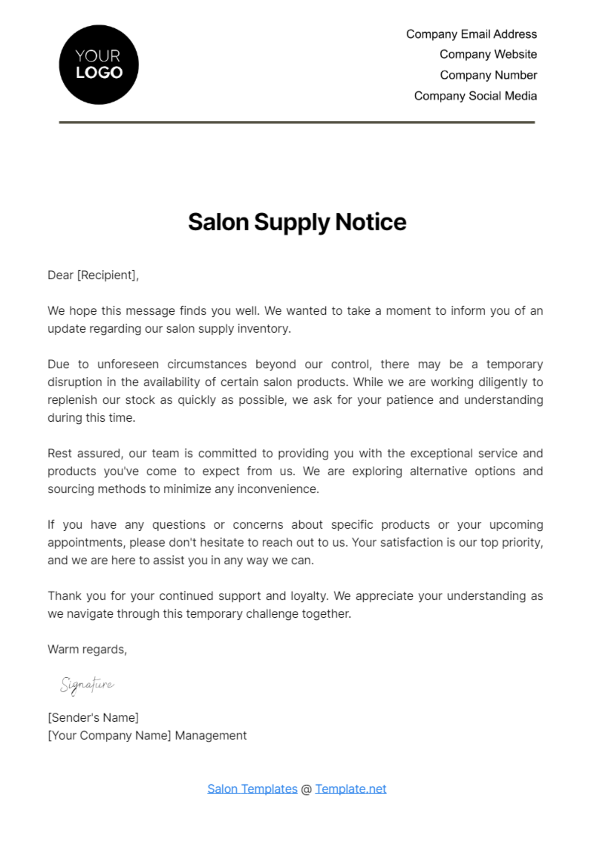 Page 5 FREE Notice Templates Examples Edit Online Download 