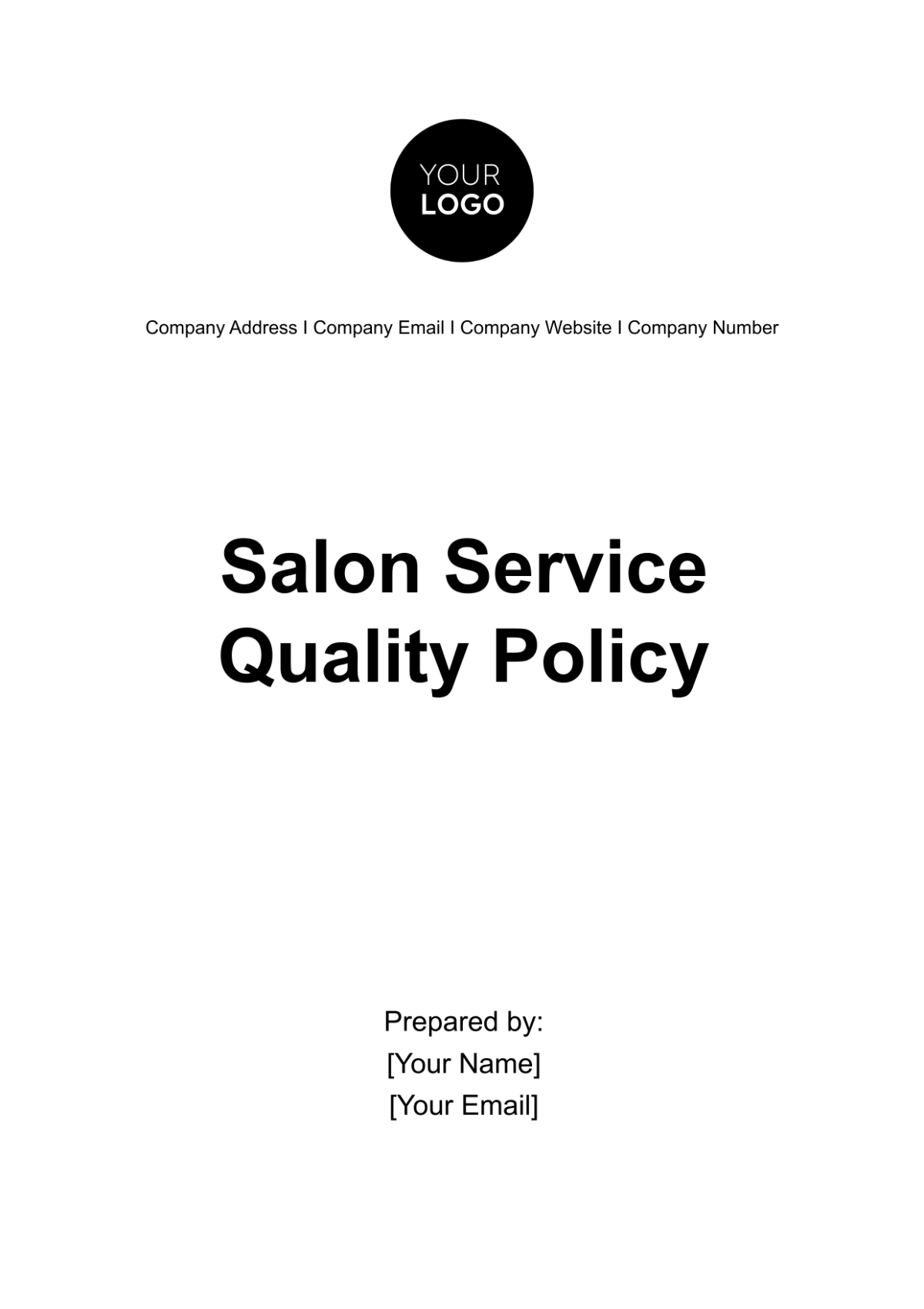 Salon Service Quality Policy Template - Edit Online & Download Example ...