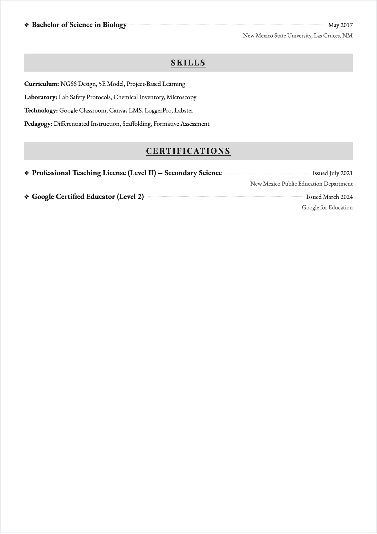 Free Aesthetic School ATS CV Template, AI CV Builder