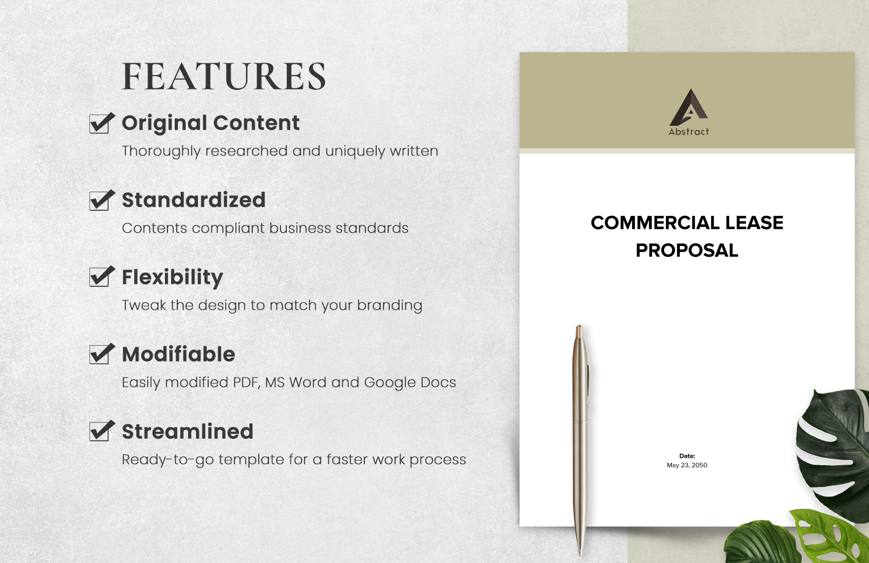 Commercial Lease Proposal Template