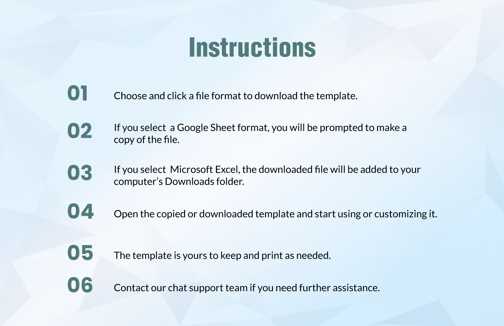 Operational Financial Cost Management Template