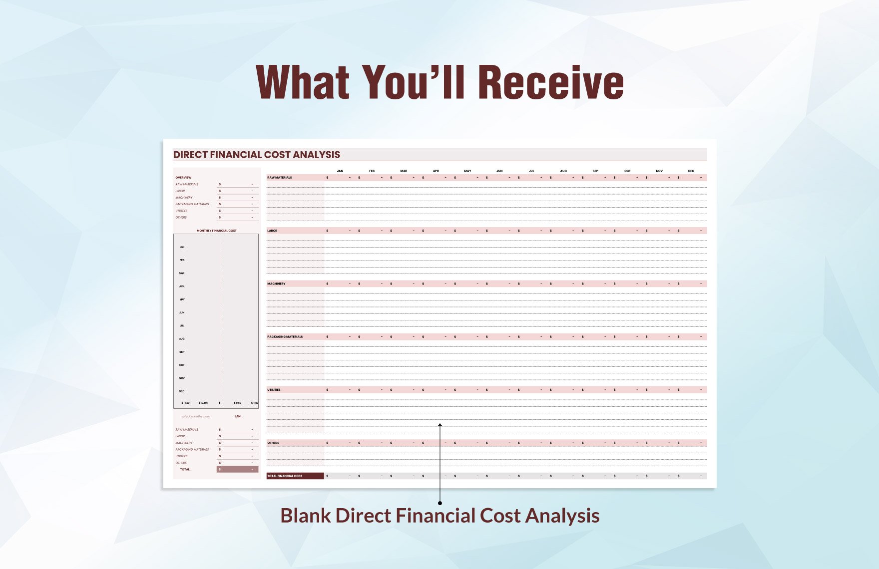 Direct Financial Cost Analysis Template