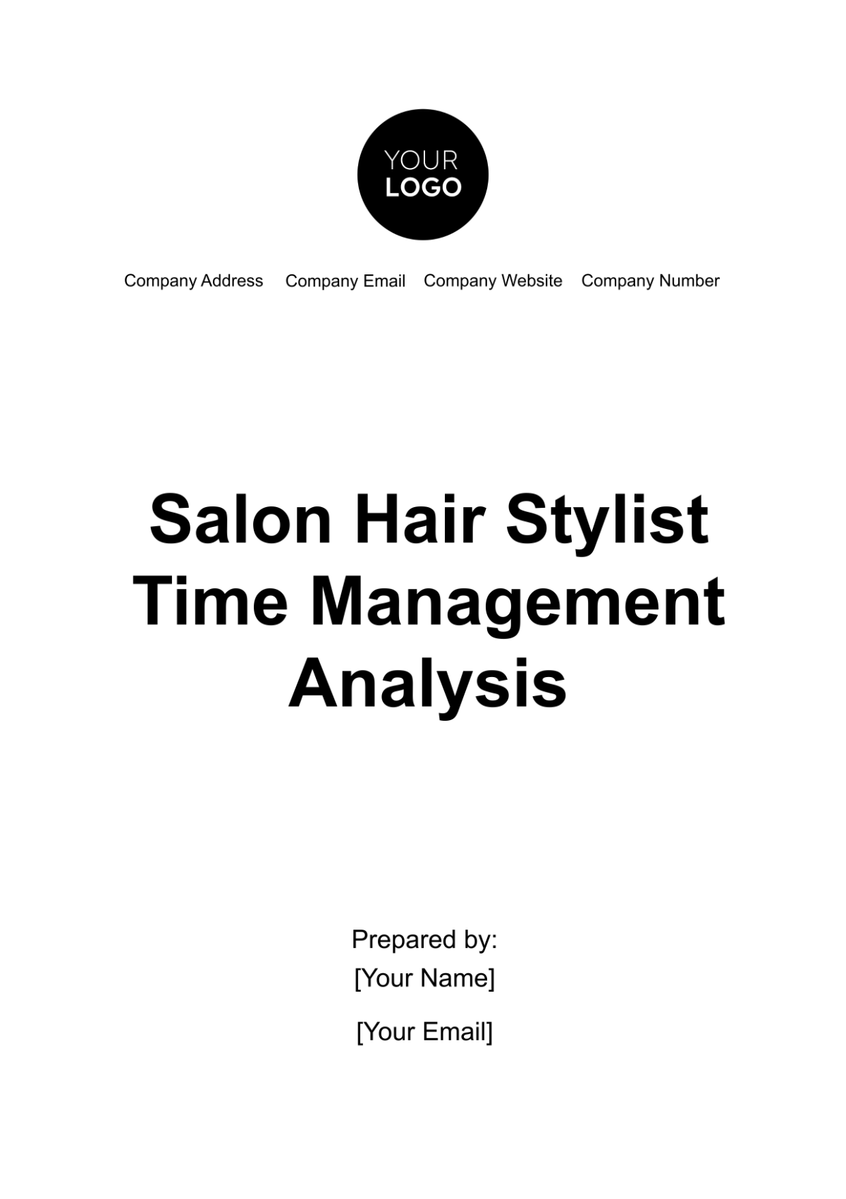 Salon Hair Stylist Time Management Analysis Template