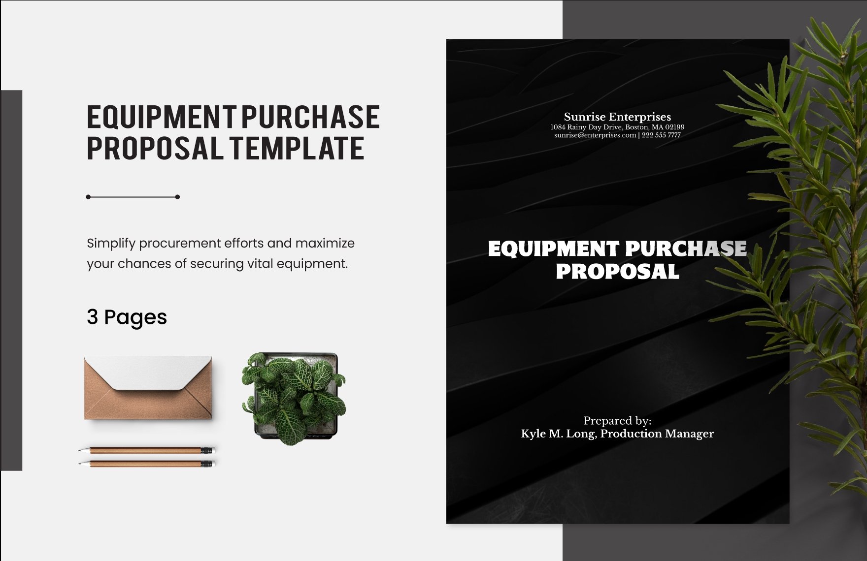 Equipment Purchase Proposal Template