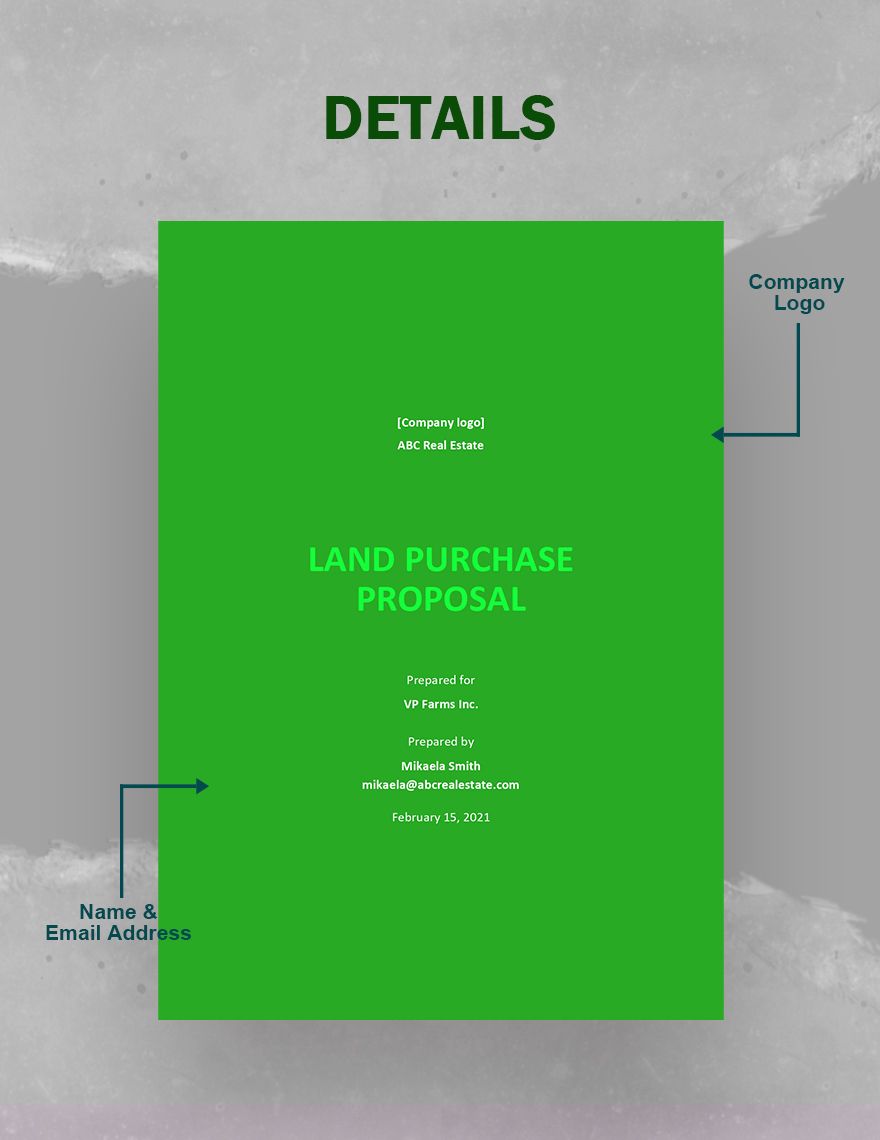 Land Purchase Proposal Template