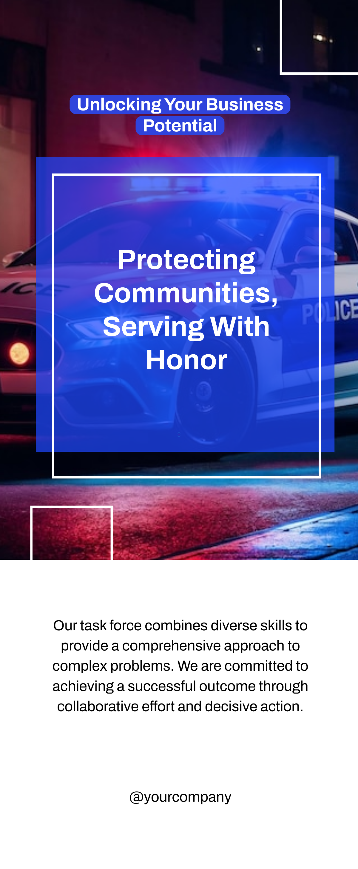 Free Police Retractable Banner Template to Edit Online