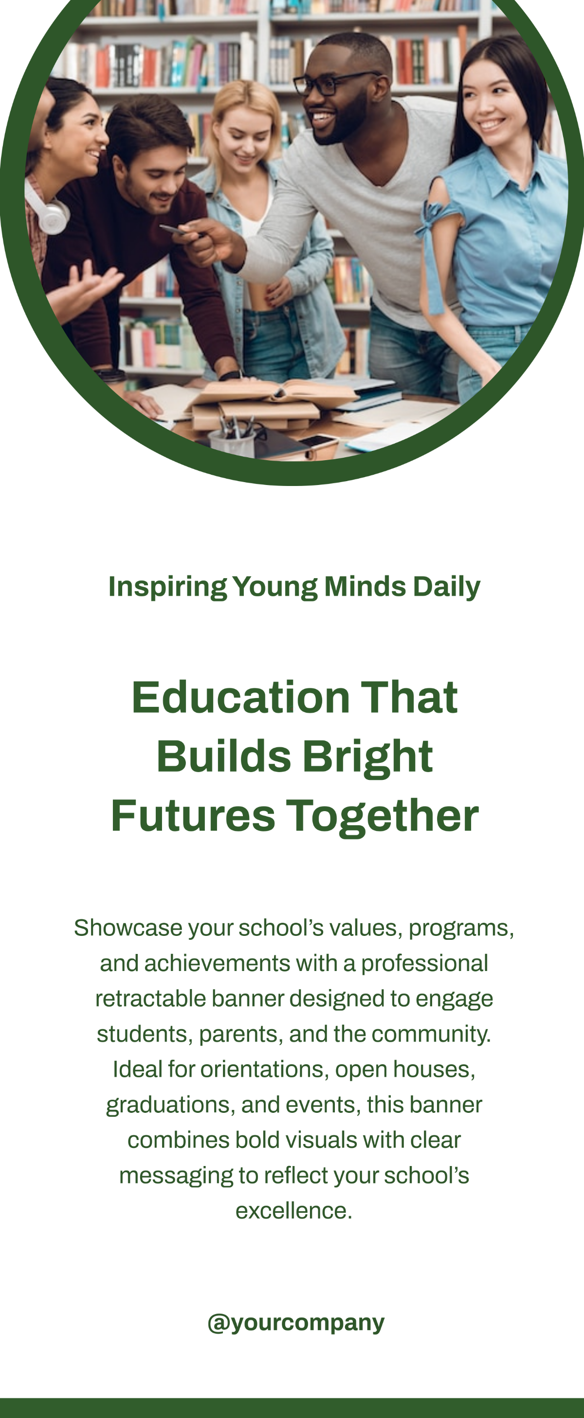 Free School Retractable Banner Template to Edit Online
