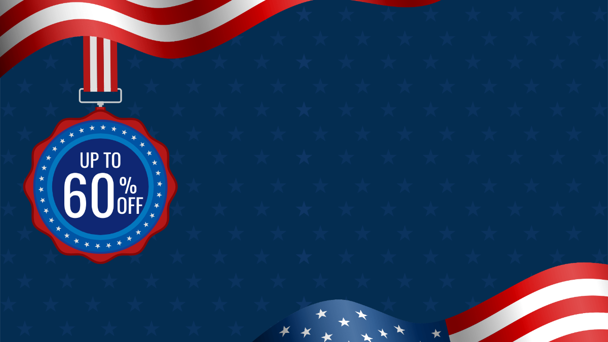 Free Memorial Day Sale Background Template