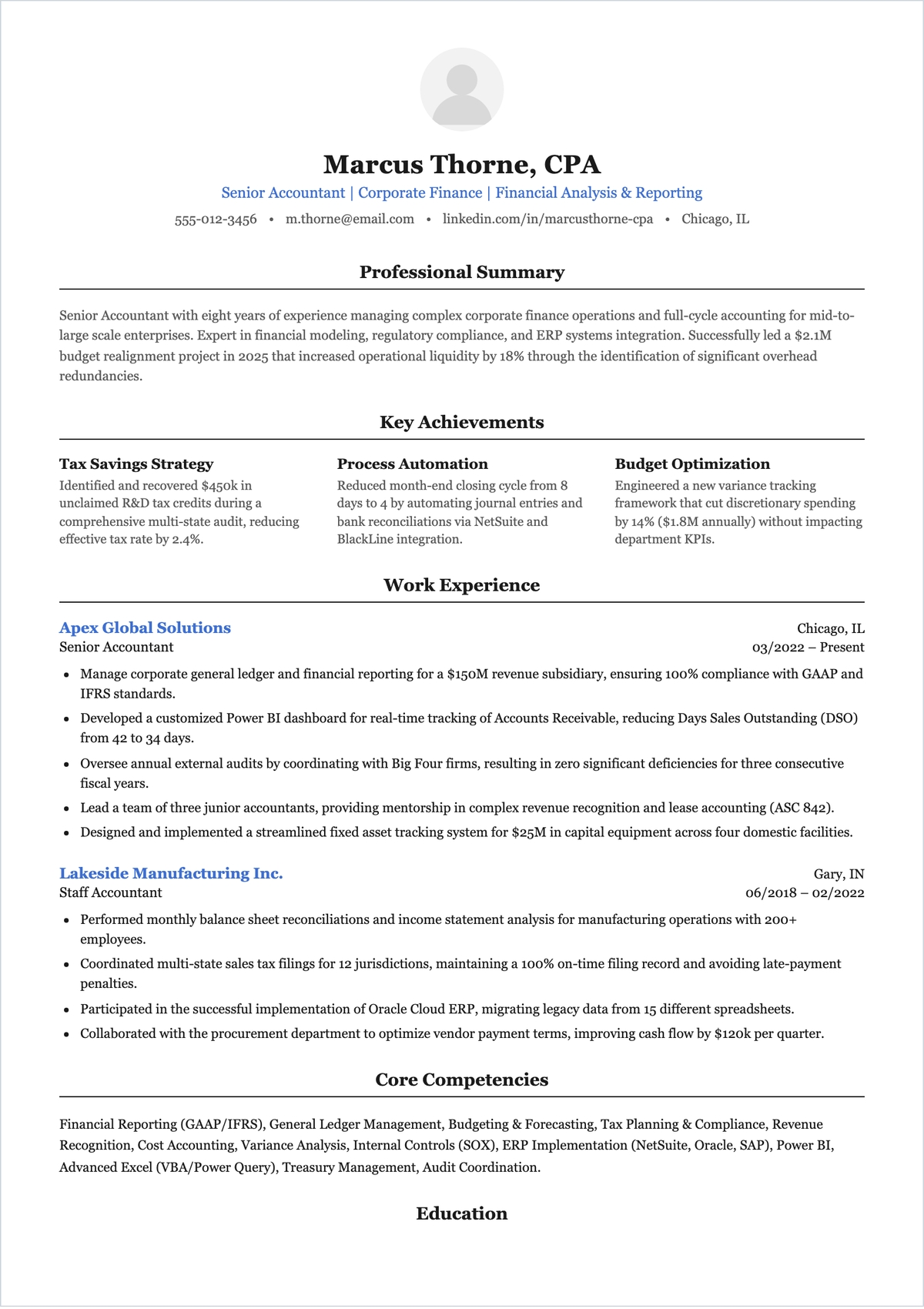 Free Accountant CV Templates To Edit Online And Download
