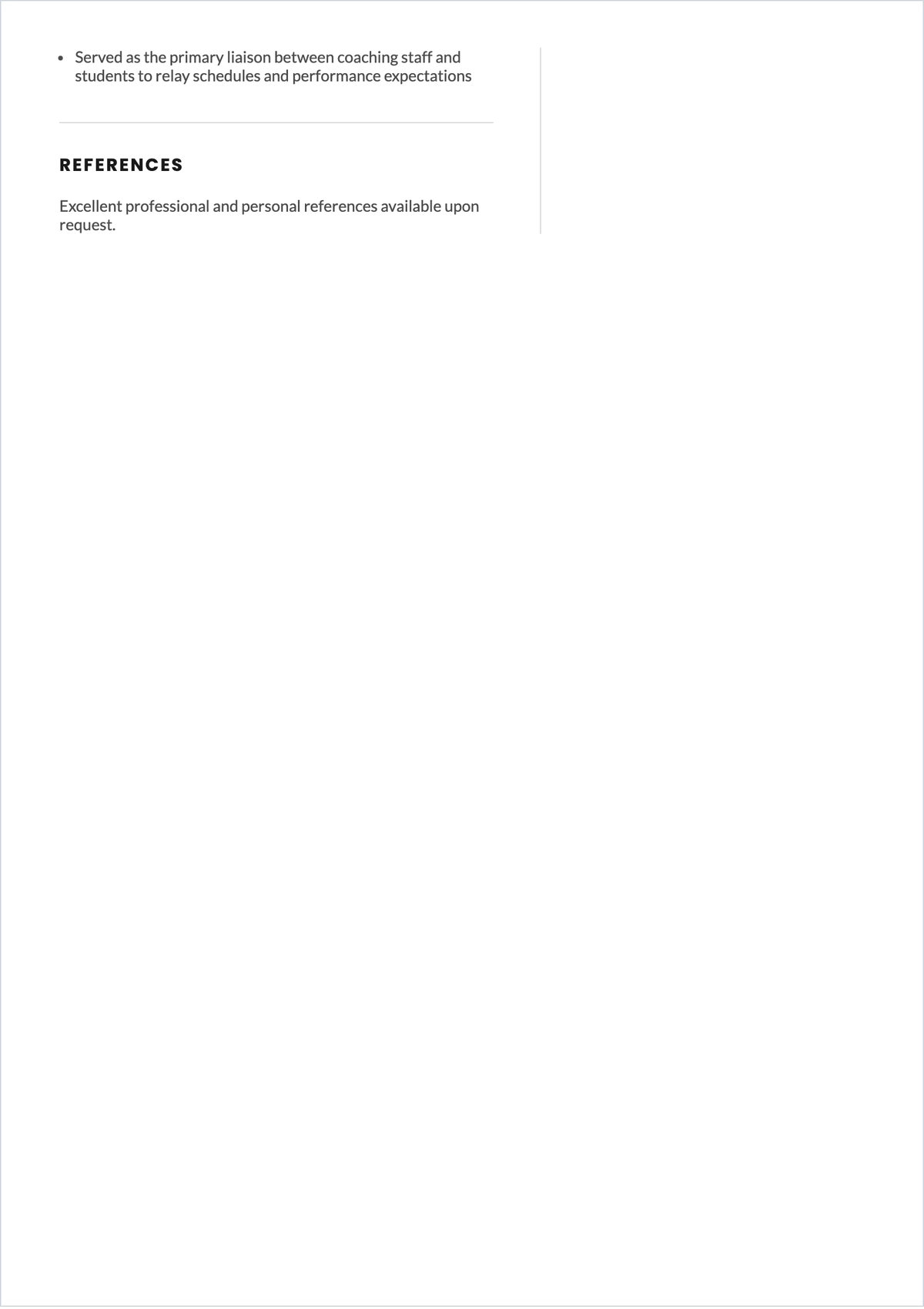 Free Beginner ATS CV Template, AI CV Builder