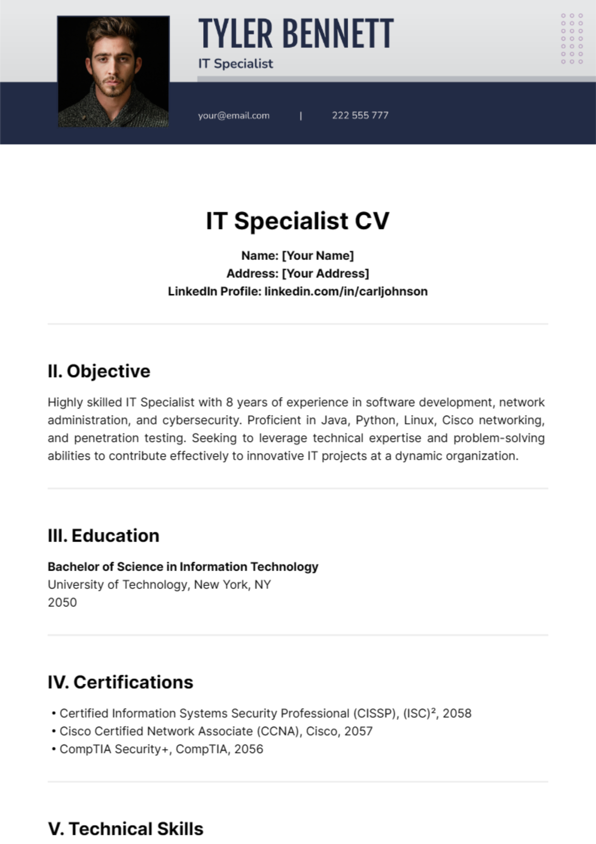 Page 2 FREE CV Templates - Edit Online & Download | Template.net