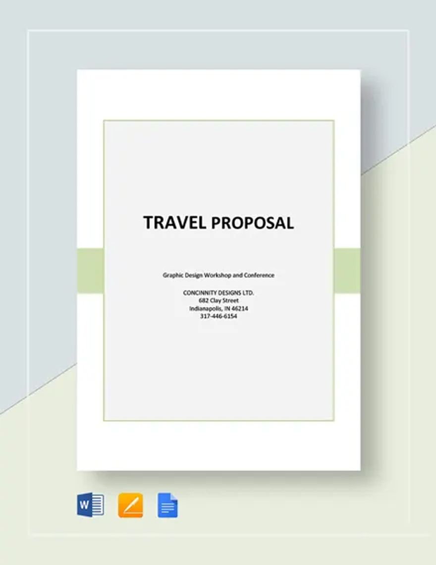 Sample Travel Proposal Template