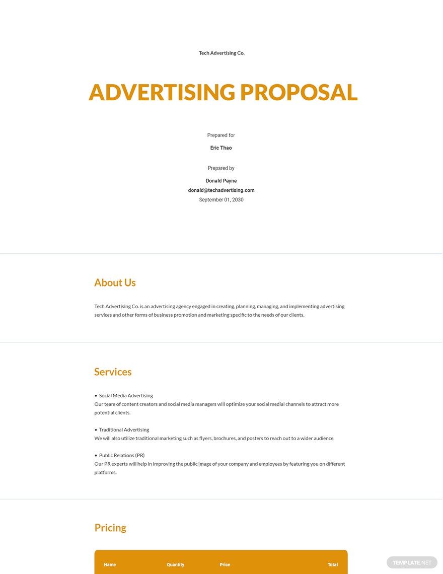 Photography Proposal Pages Templates Design Free Download