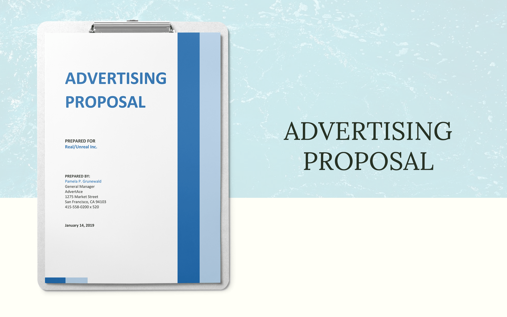 Simple Advertising Proposal Template