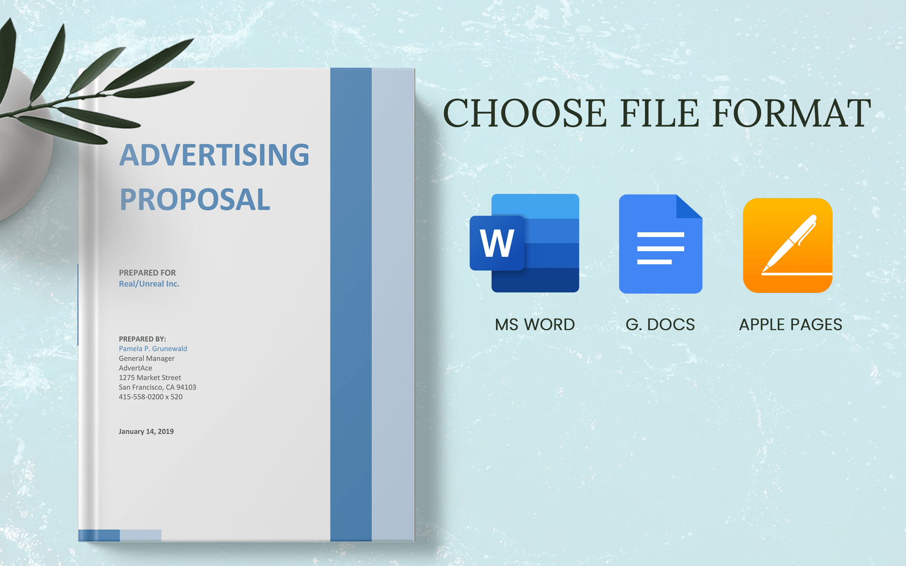 Simple Advertising Proposal Template