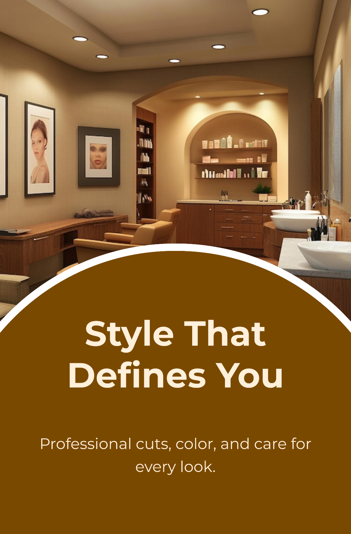 Free Hair Salon Table Top Banner Template to Edit Online