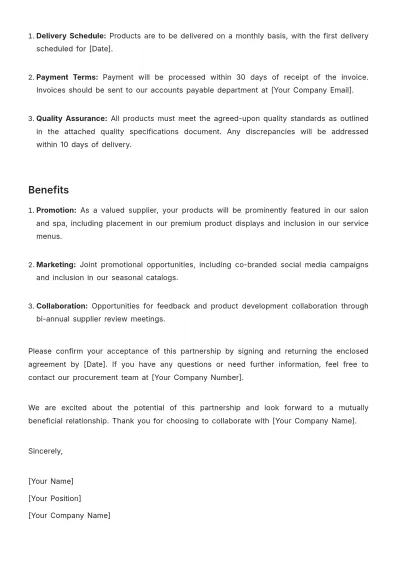 Free Salon Approval Letter Template to Edit Online