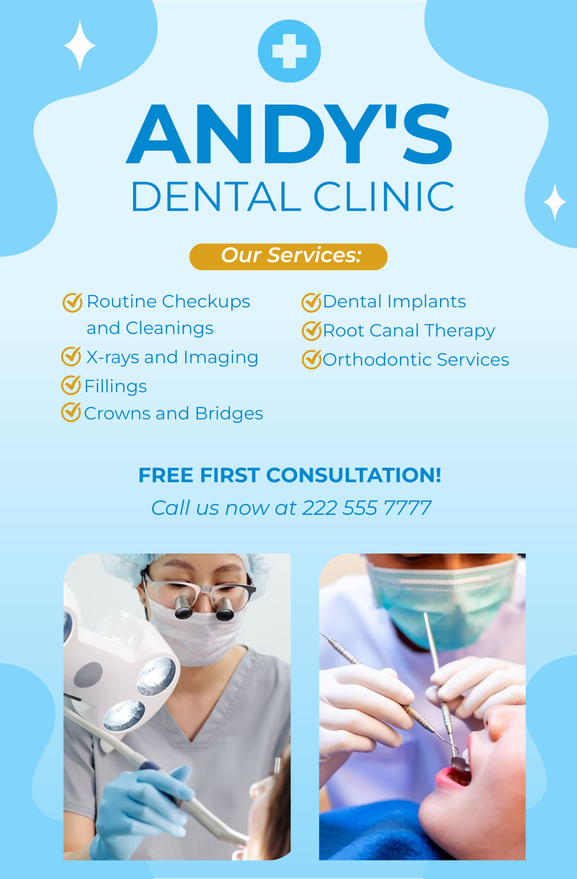 Services Dental Table Top Banner