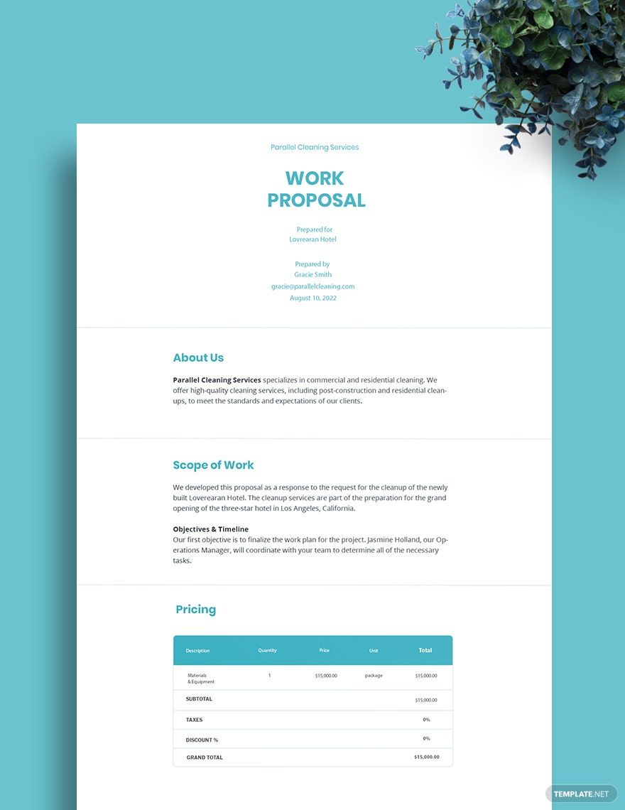 Free Exhibition Proposal Template - Word | Template.net