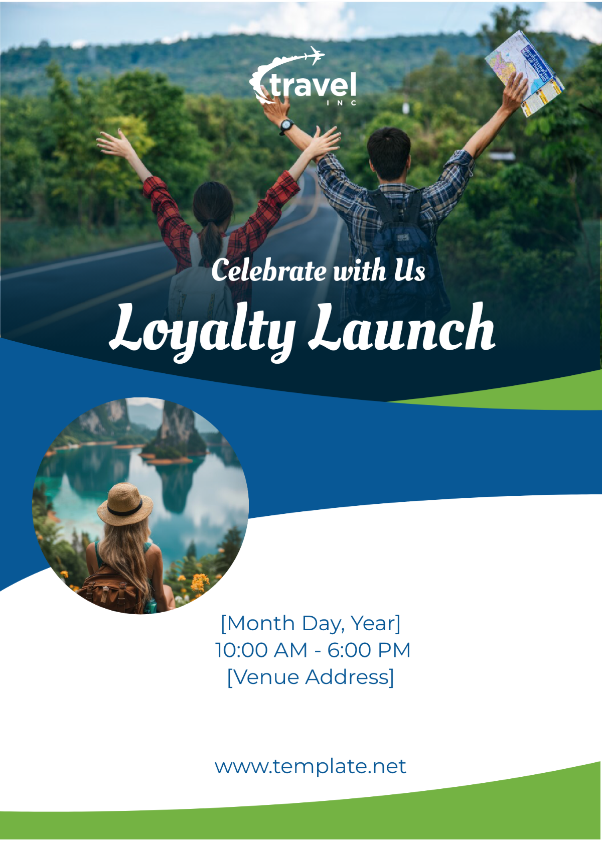 Free Travel Agency Loyalty Program Launch Invitation Template