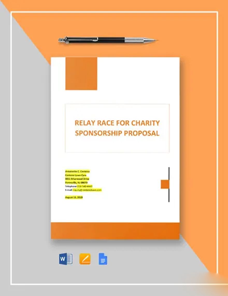 Printable Sponsorship Proposal Template