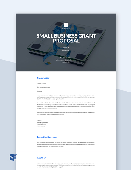 Small Business Proposal Template