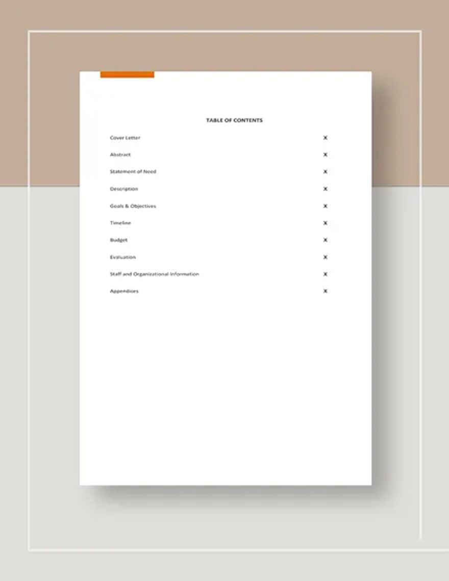 Sample Small Business Grant Proposal Template