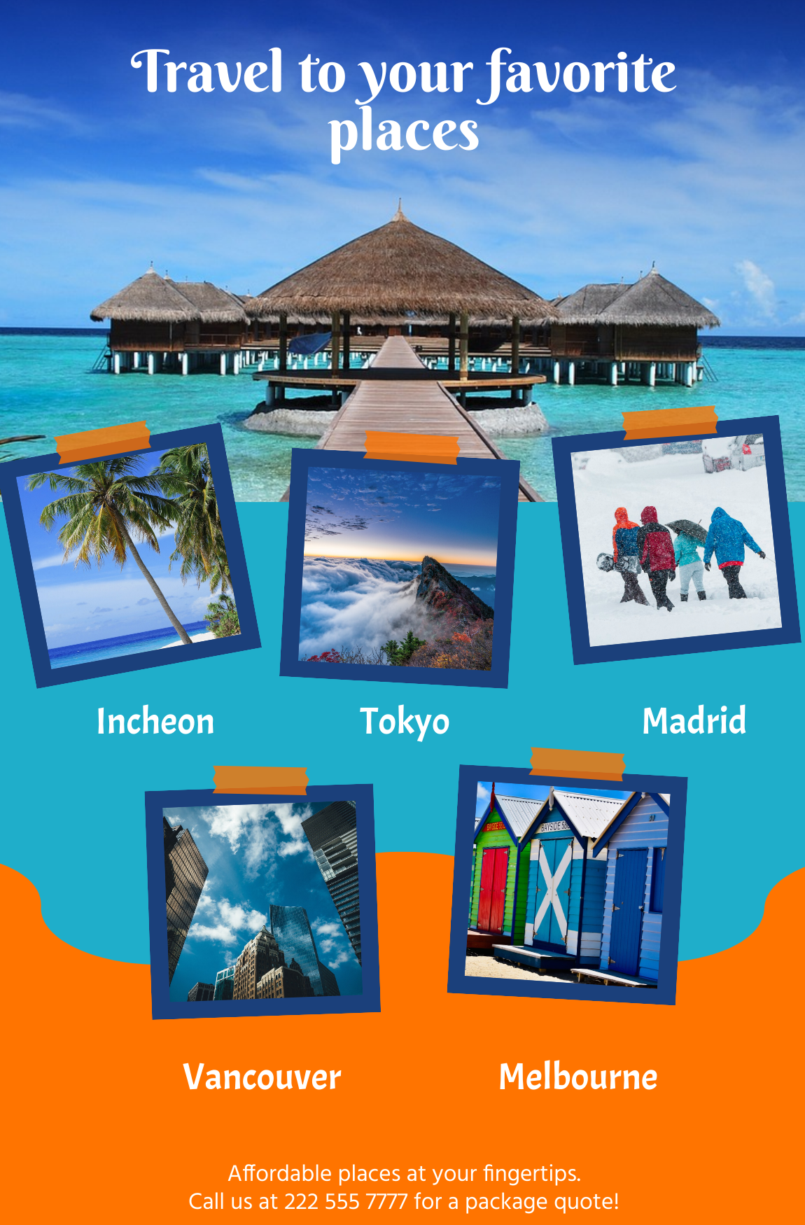 Travel Table Top Banner Template