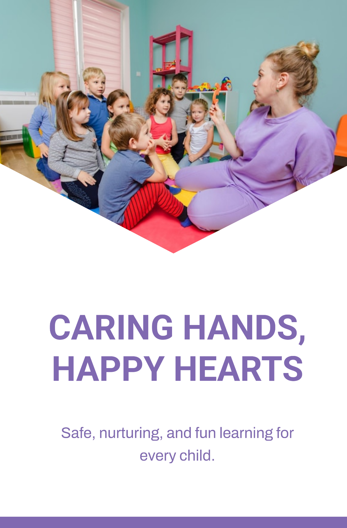 Free Childcare Table Top Banner to Edit Online
