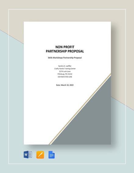 FREE Business Partnership Proposal Template Word (DOC) PSD