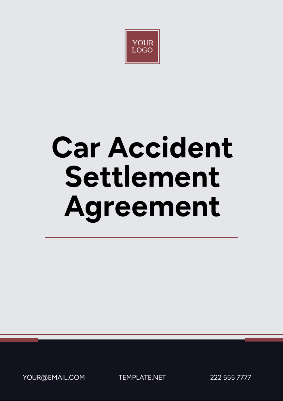 Free Car Accident Settlement Agreement Template