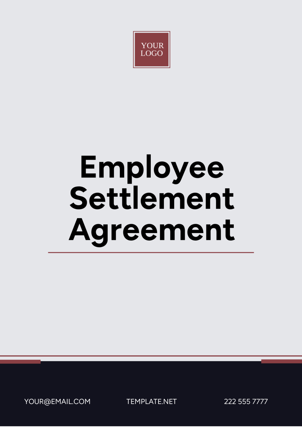 Free Employee Settlement Agreement Template