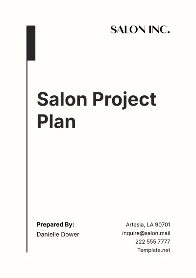 Free Salon Project Plan Template to Edit Online