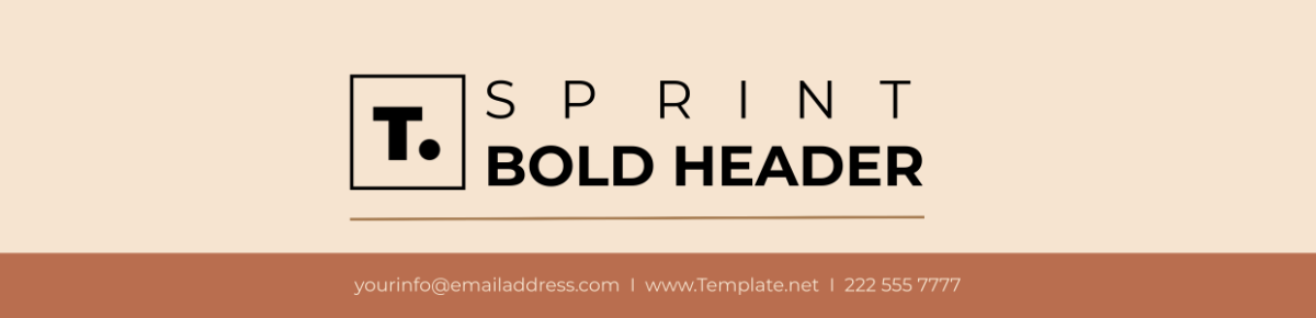 Sprint Bold Header Template