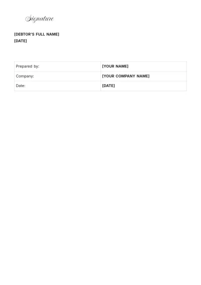Free Disputed Account Settlement Template to Edit Online