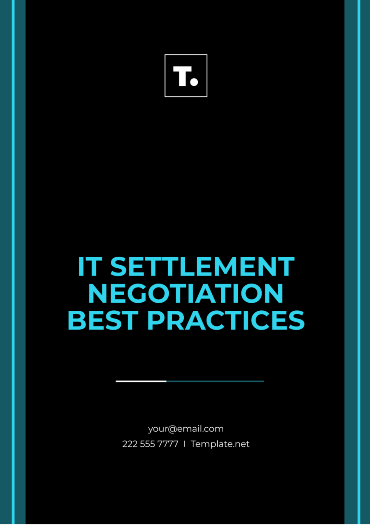 Free IT Settlement Negotiation Best Practices Template