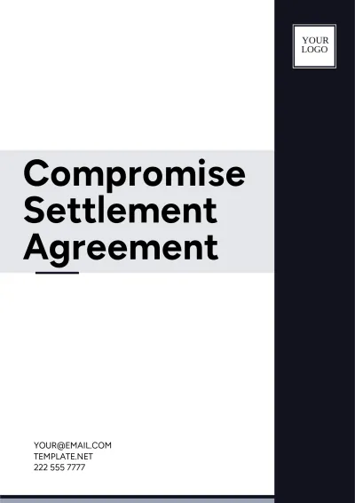 Free Compromise Settlement Agreement Template to Edit Online