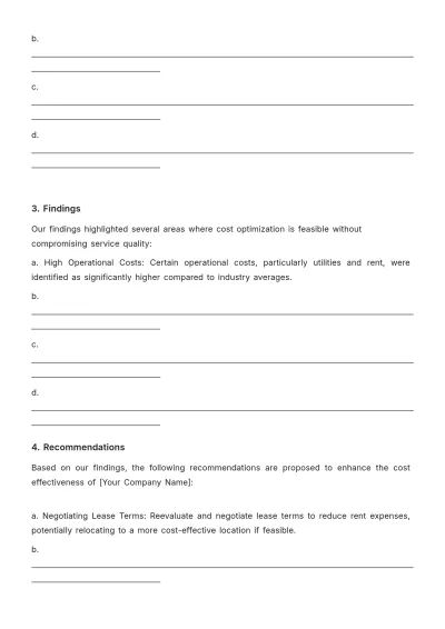 Free Salon Cost Effectiveness Evaluation Template to Edit Online