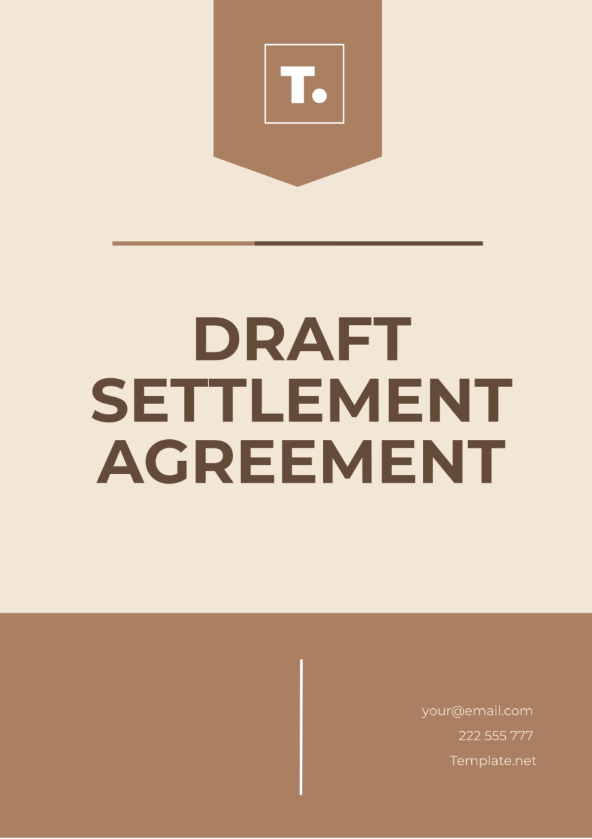 Draft Settlement Agreement Template - Edit Online & Download