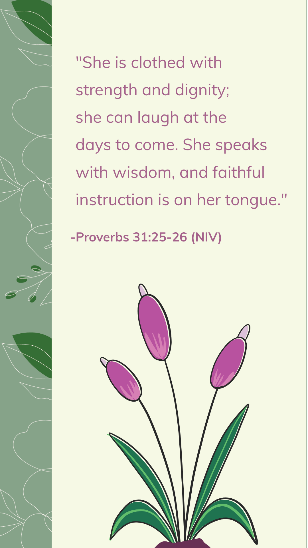 Free Mother's Day Bible Quotes Template